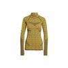 Adidas X Stella McCartney Collaboration Back Mesh Twill Printed Training Long Sleeve T-Shirt Women Tops Yellow HI1946