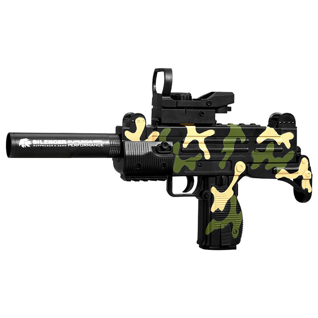 Uzi Machine Blaster R Apid Fire Manual Toy Guns For Boys Girls Family Party 10 Bullets 8 Magazines,Manual Toy Guns With Removable Magazine