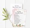 Inkdotpot Gender Reveal Floral Baby Shower Game Set Of 50 BabyA  AlphabetA  ABCA  Game Ita    s A Boy Ita    s A Girl Party
