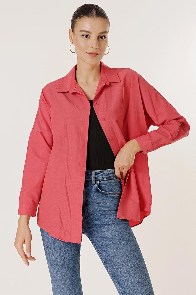 Oversize Long Basic Shirt