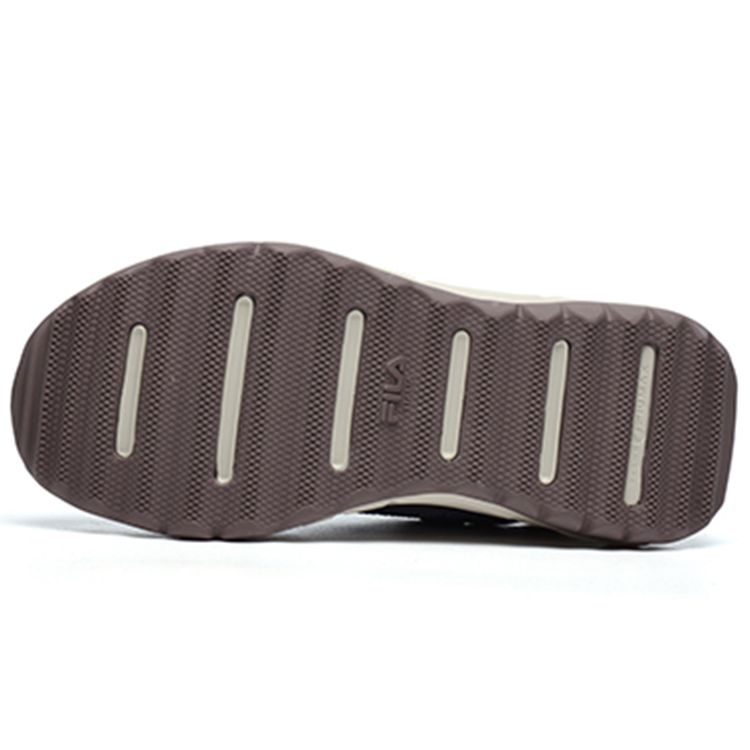 Fila Fabric Two-Layer Cowhide Two-Layer Suede Comfortable Versatile Low-Top Dad Shoes Women Sneaker Purple Gray F12W144159FPP