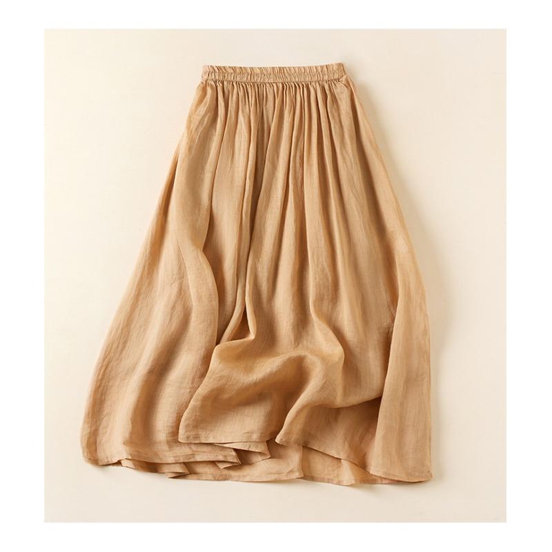 Летняя юбка-бюстье средней длины в двухслойном стиле Literary Vintage