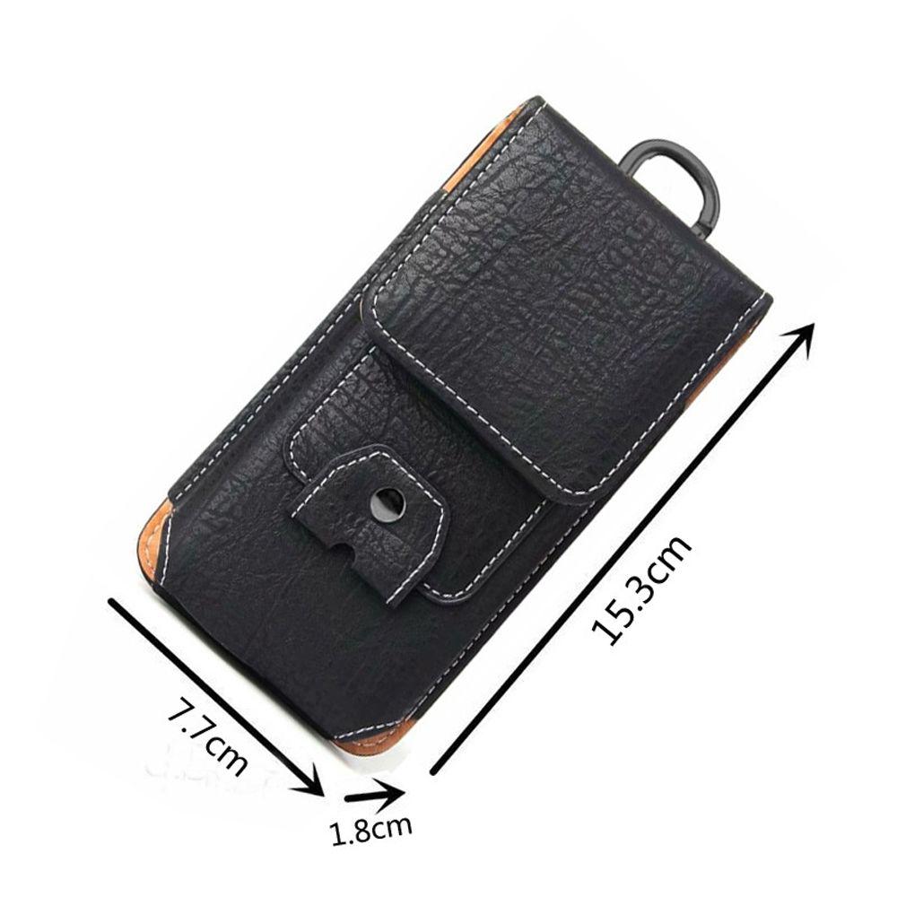 Кошелек Чехол Кобура Многофункциональная Поясная Сумка Кожаный Чехол для Телефона Кобура с Зажимом для Ремня Поясная Сумка