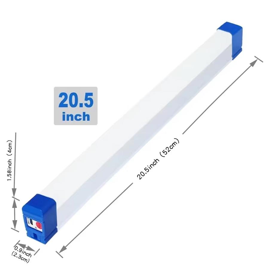LED USB Rechargeable Lamp Tube Emergency Camping Light Magnetic Portable Lightinging Night Market Outdoor Vehicle Hard Strip