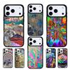 Hippie Trippy Psychedelic Message Abstract phone case cover Compatible with for IPhone 17air 16e 15 14 13 12 11Pro Max 17 Air