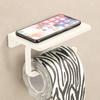 Держатель для бумаги с полкой, черный, серый, белый, алюминиевый, для ванной, кухни, туалета, держатель для рулонов бумаги с полками для телефона, держатель для хранения салфеток