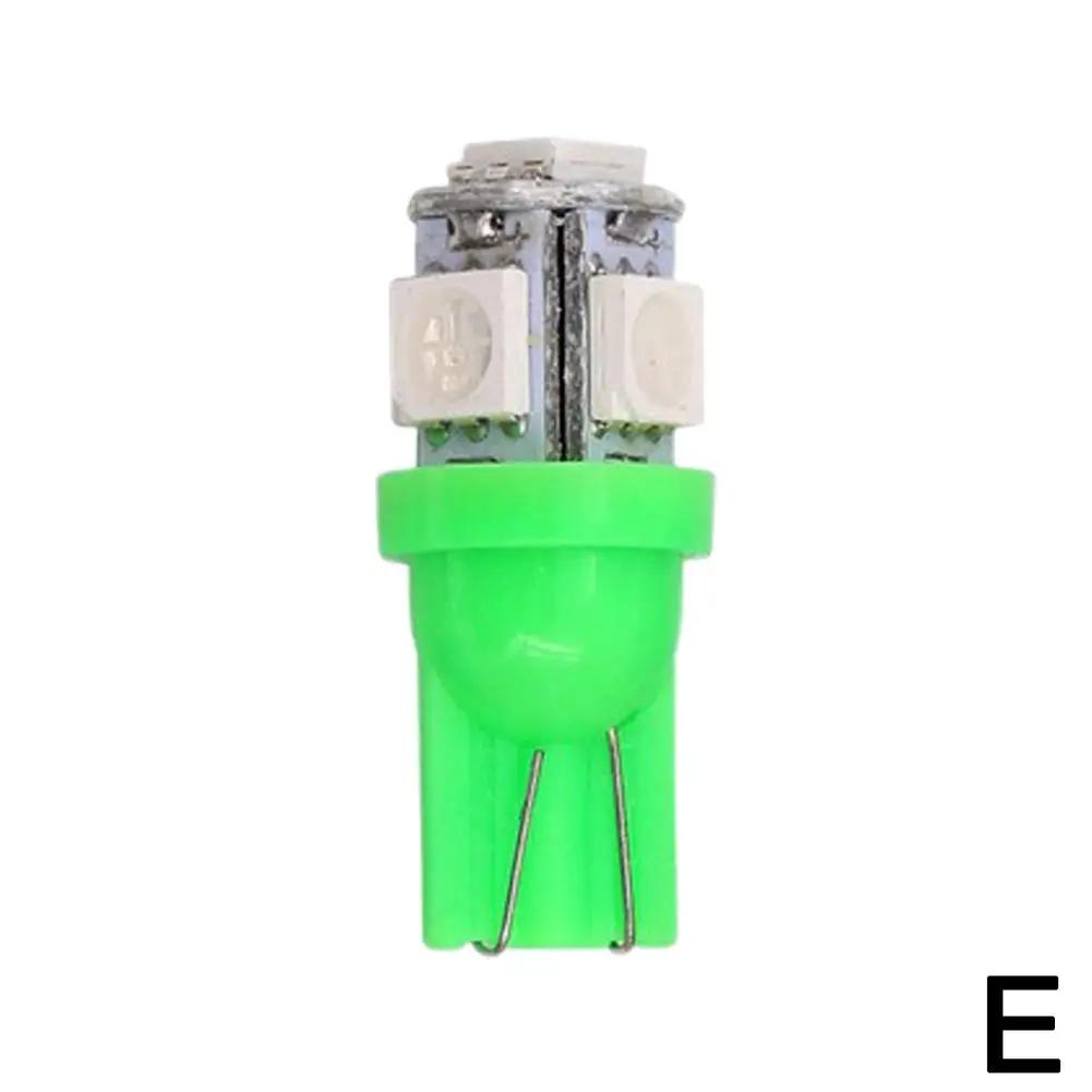 1 шт. T10 5W5 W5W светодиодная лампа 5050 5SMD 12 В автомобильная лампа для чтения салона боковая лампа для мотоцикла номерной знак клиновой купол номерной знак багажник Lam P2G6
