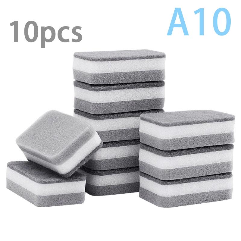 1/5/10 шт. кухонная губка для мытья посуды Magic Sponge двусторонняя чистящая губка Spongescrub губки для посуды кухонные принадлежности