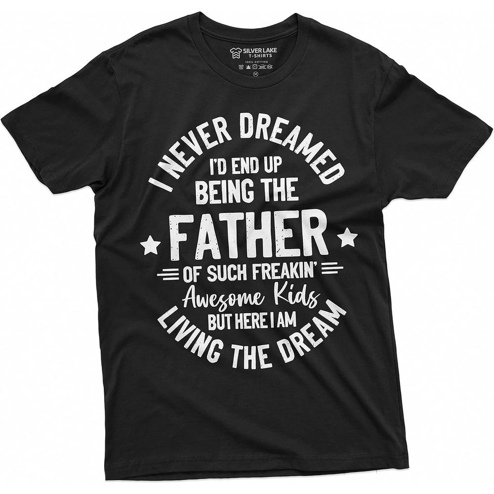 Men's Father's Day Humor Shirt Gift for Husband Papa Daddy Shirt Gift from Girls Daughter Son T-Shirt