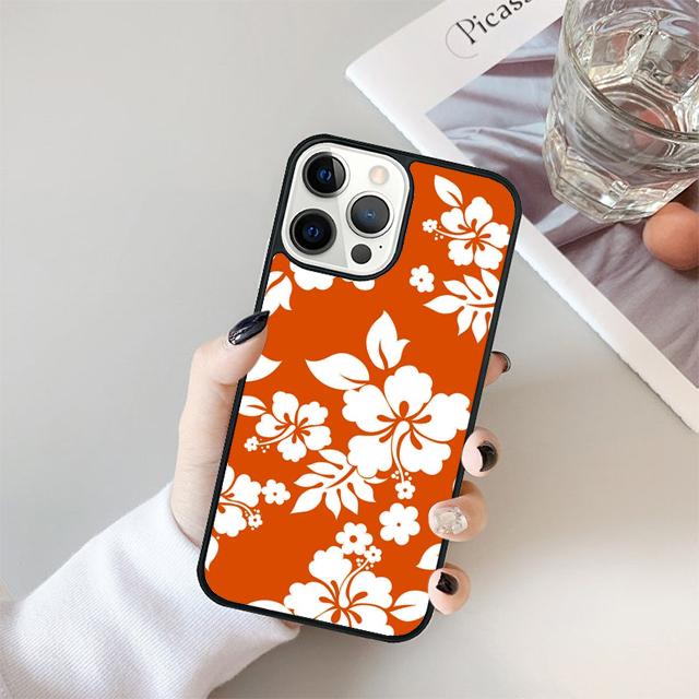 Чехол для телефона «Тропический рай» с гавайским цветком для iPhone 17 Air 15 16 Чехол 14 13 11 12 Pro Max Max Plus Задняя крышка