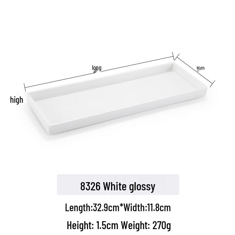 Прямоугольная меламиновая тарелка для суши и барбекю в японском стиле