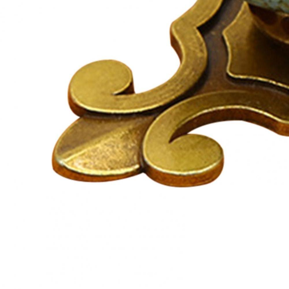 Винтажная керамическая ручка с одним отверстием в этническом стиле, античная бронзовая ручка-цветок, керамические ручки для ящиков, мебель