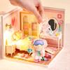 ROBOTIME Rolife 3D Puzzle Super Creator Lovely Pink Bedroom DIY Miniature House (DW016) | 1:24 Scale