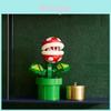 Набор блоков «Хищное растение» Super Mario из АБС-пластика для самостоятельной сборки. Развлечение для детей.