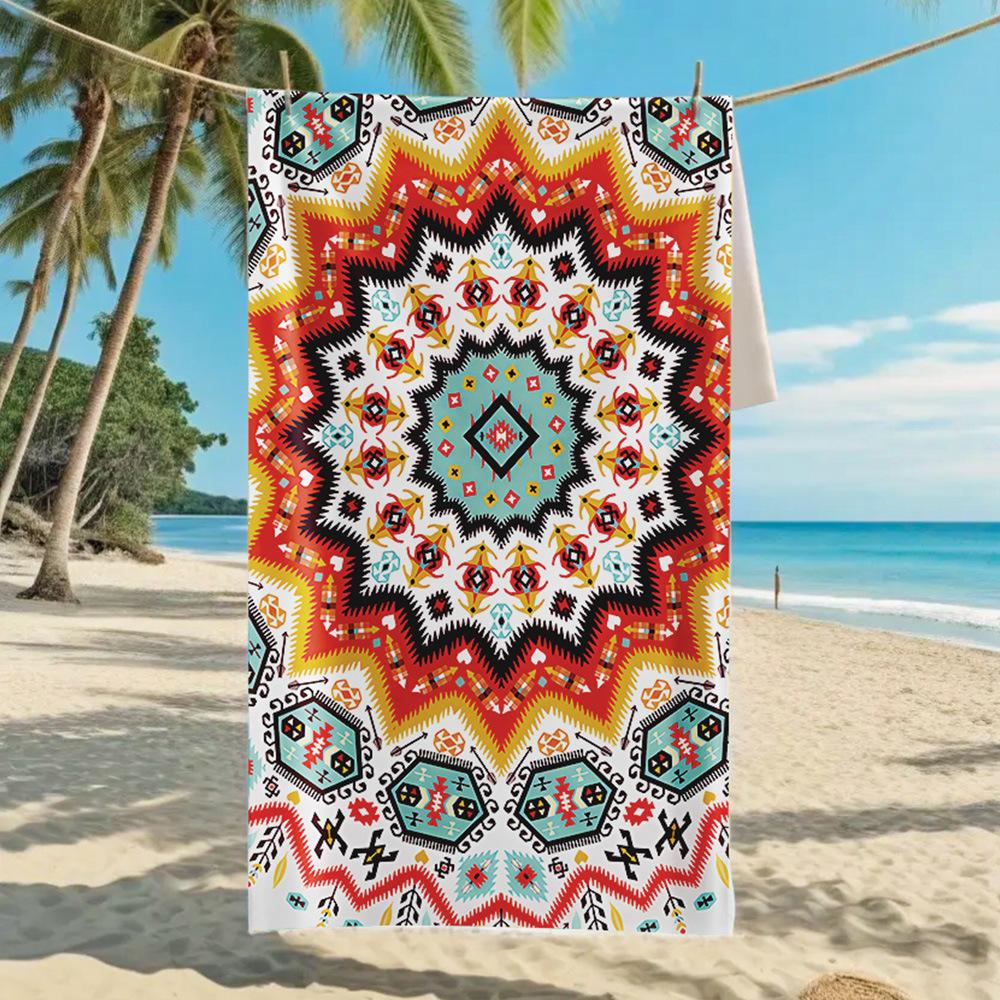 Новое двухстороннее бархатное пляжное полотенце, поддерживающее полотенце для серфинга, спортивное полотенце