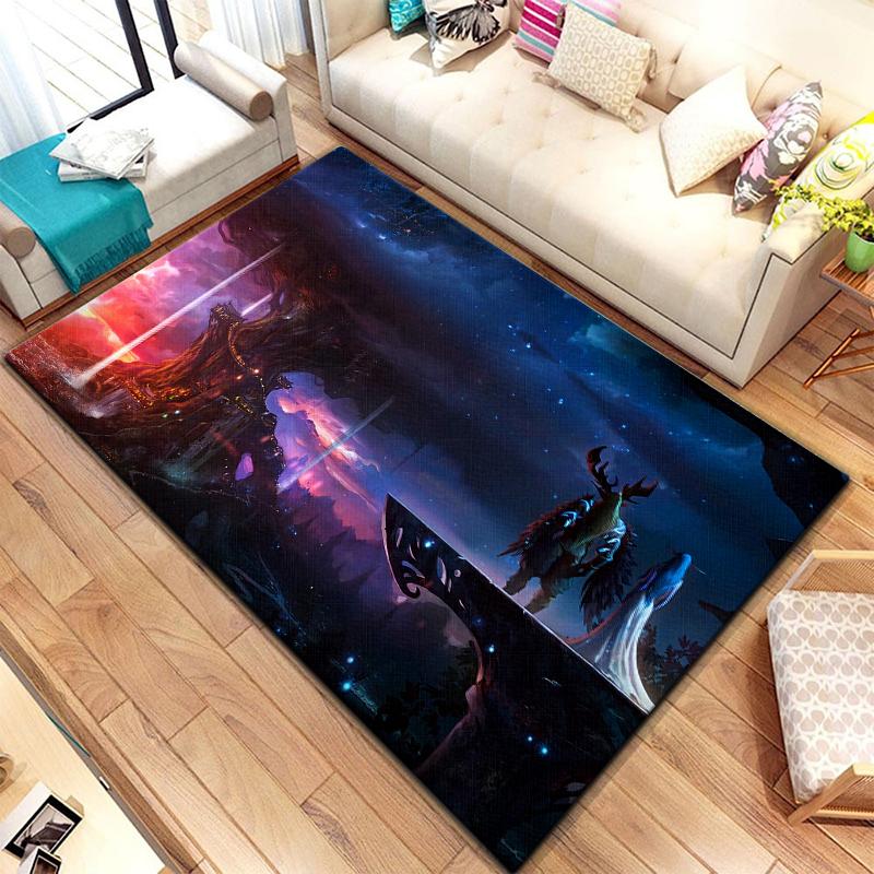 Игровой ковер World of Warcraft для гостиной, коврики для кемпинга, странные вещи, коврик для пикника, противоскользящий коврик для киберспорта, коврик для йоги, подарок для фанатов