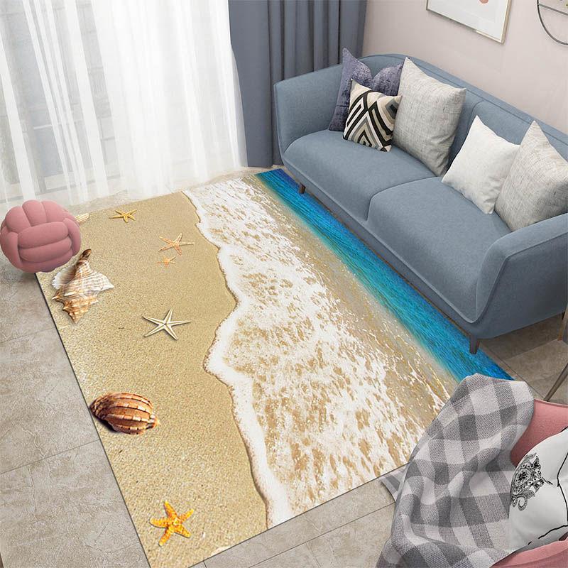 3D Современный Светлый Роскошный Домашний Ковер Скандинавская Гостиная Спальня Прикроватное Мультяшное Османское Одеяло