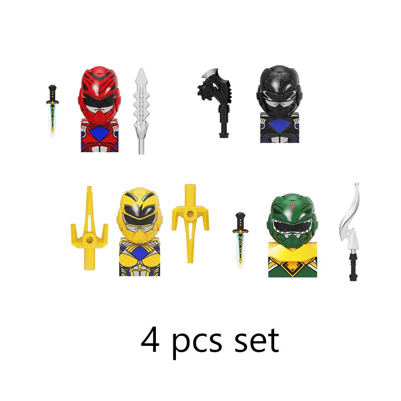 KF1570 KF6477 Mini Force Movie Series Powered Soldiers Building Blocks Warrior Ranger Assemble Bricks Action Figures Toy  Gifts