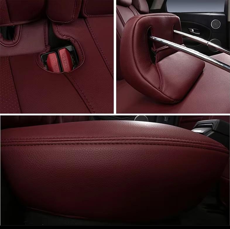 Универсальные кожаные чехлы на сиденья автомобиля Toyota Camry для всех сезонов.