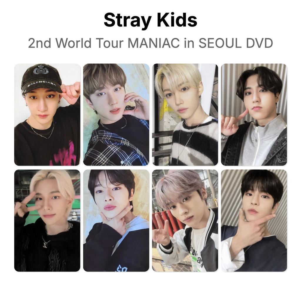 Stray Kids 2-й Мировой Тур MANIAC в СЕУЛЕ DVD Официальная Фотокарточка