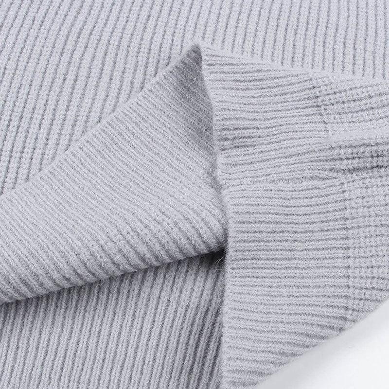 Женский осенне-зимний свободный вязаный джемпер Love с круглым вырезом и длинными рукавами