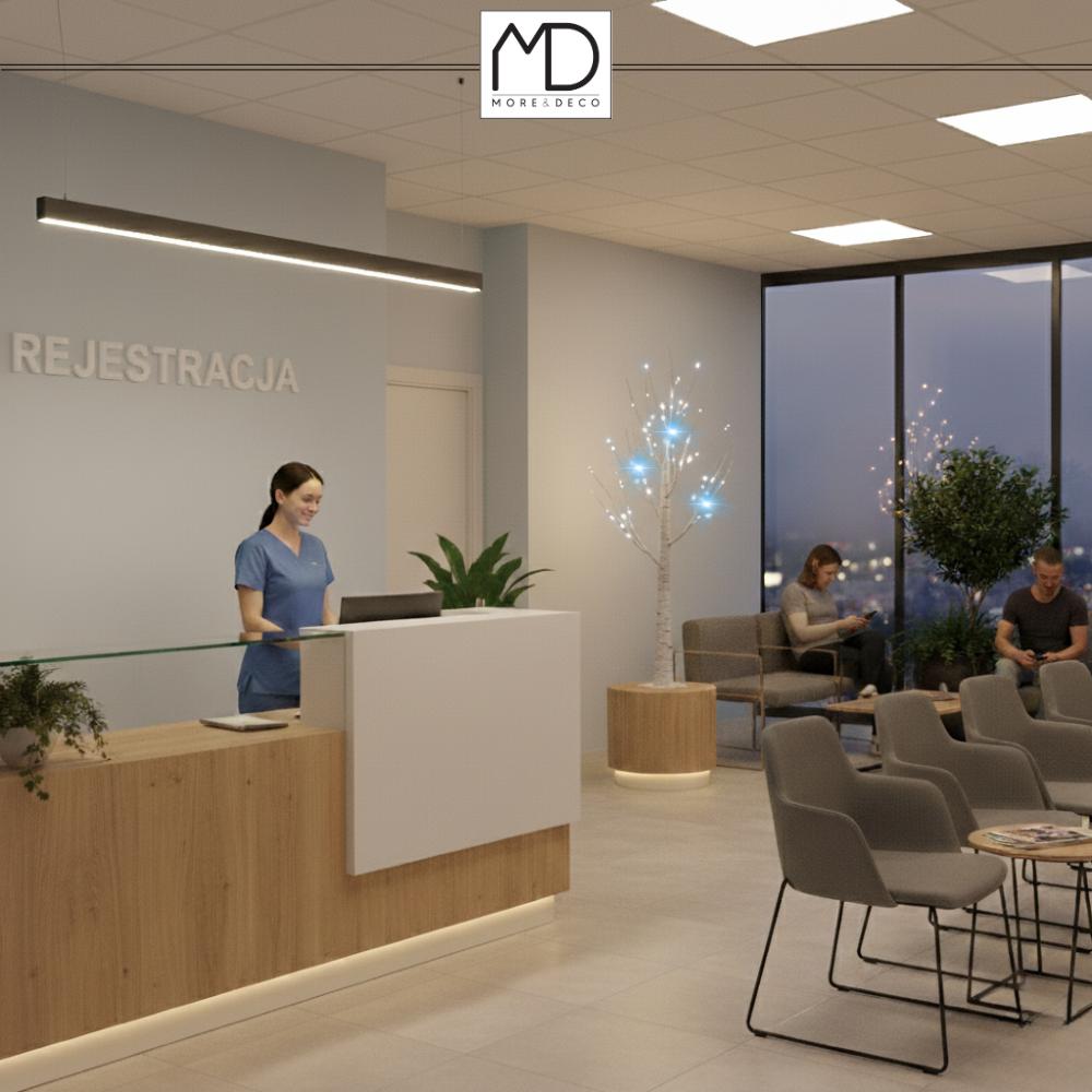 FLASH CHRISTMAS TREE BIRCH LED CHRISTMAS DECORATION 150CM 120 LED Cold