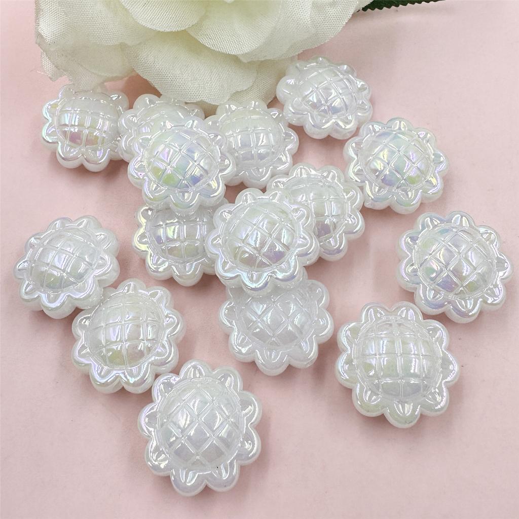 DIY аксессуары с отверстием толщиной 11,5 мм Подсолнух распорка свободные бусины акриловые 10 шт/23,5 мм творческий материал ручной работы для изготовления ювелирных изделий