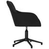 Dining Room Chairs 2 pcs Swivel Black Velvet