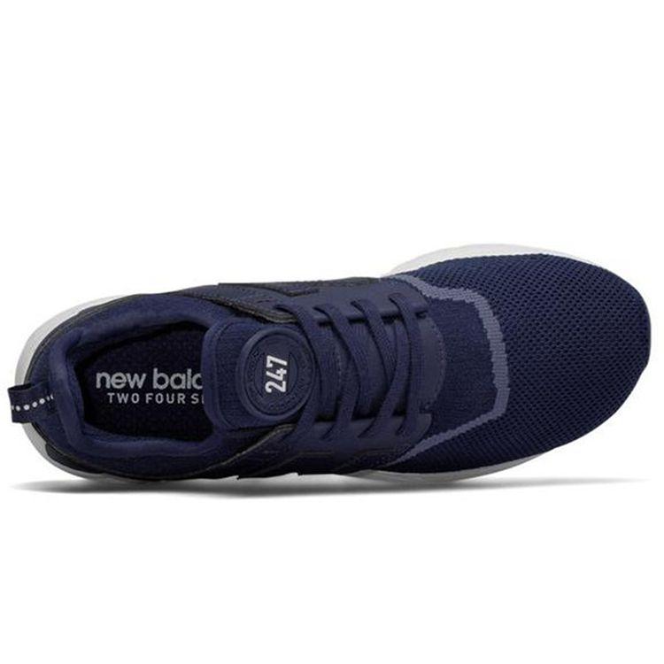 New Balance Nb 247 Ретро Сетчатая Ткань Синтетическая Кожа Низкий Верх Повседневные Кроссовки для Бега Женские кроссовки Темно-синий WRL247EA