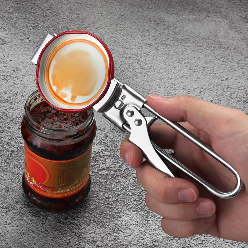 Can Opener Creative Adjustable Stainless Steel Kitchen Tools Manual Jar Bottle Opener Multifunction Accessories Home Gadgets