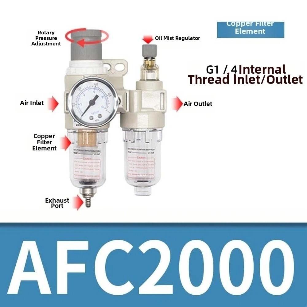 Pressure Regulator AFC2000 Pneumatic Filter Oil Water Separation Regulator Oil Water Two-piece Air Filter Plastic