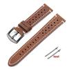 Breathable Cowhide Watch Strap for Omega for Seiko Watch Band 18/19/20/21/22/24mm Genuine Leather Wristband Black Clasp Bracelet
