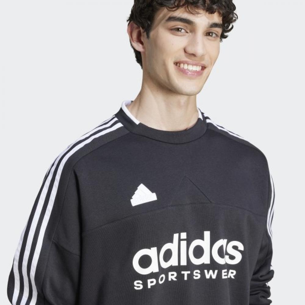 Adidas Unisex House Of Tiro Fleece Sweatshirt With Eco Friendly Materials