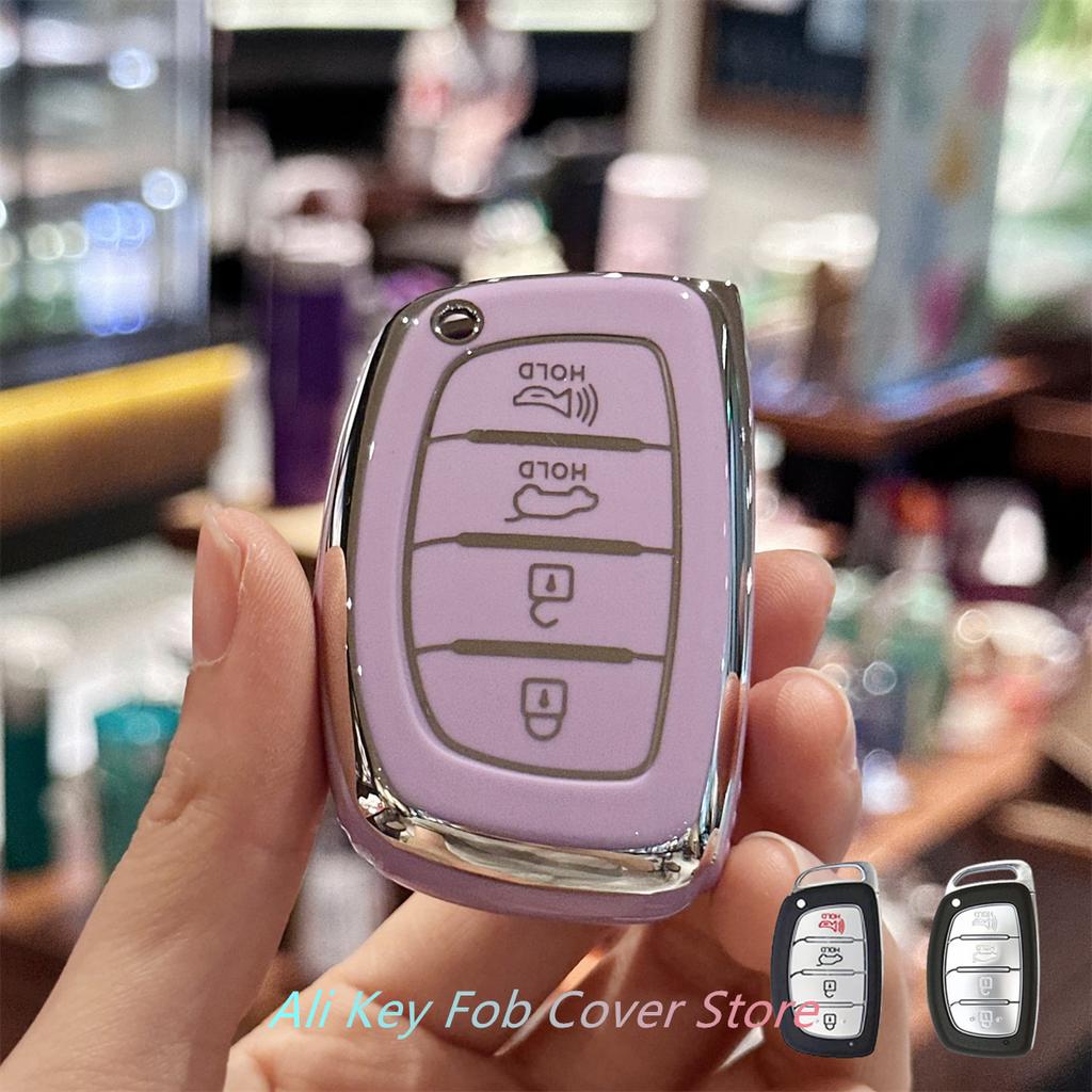 Чехол для ключа с ремешком для ключей Hyundai Elantra Ioniq Sonata Tucson Elantra GT Keyless Entry Smart Key Case