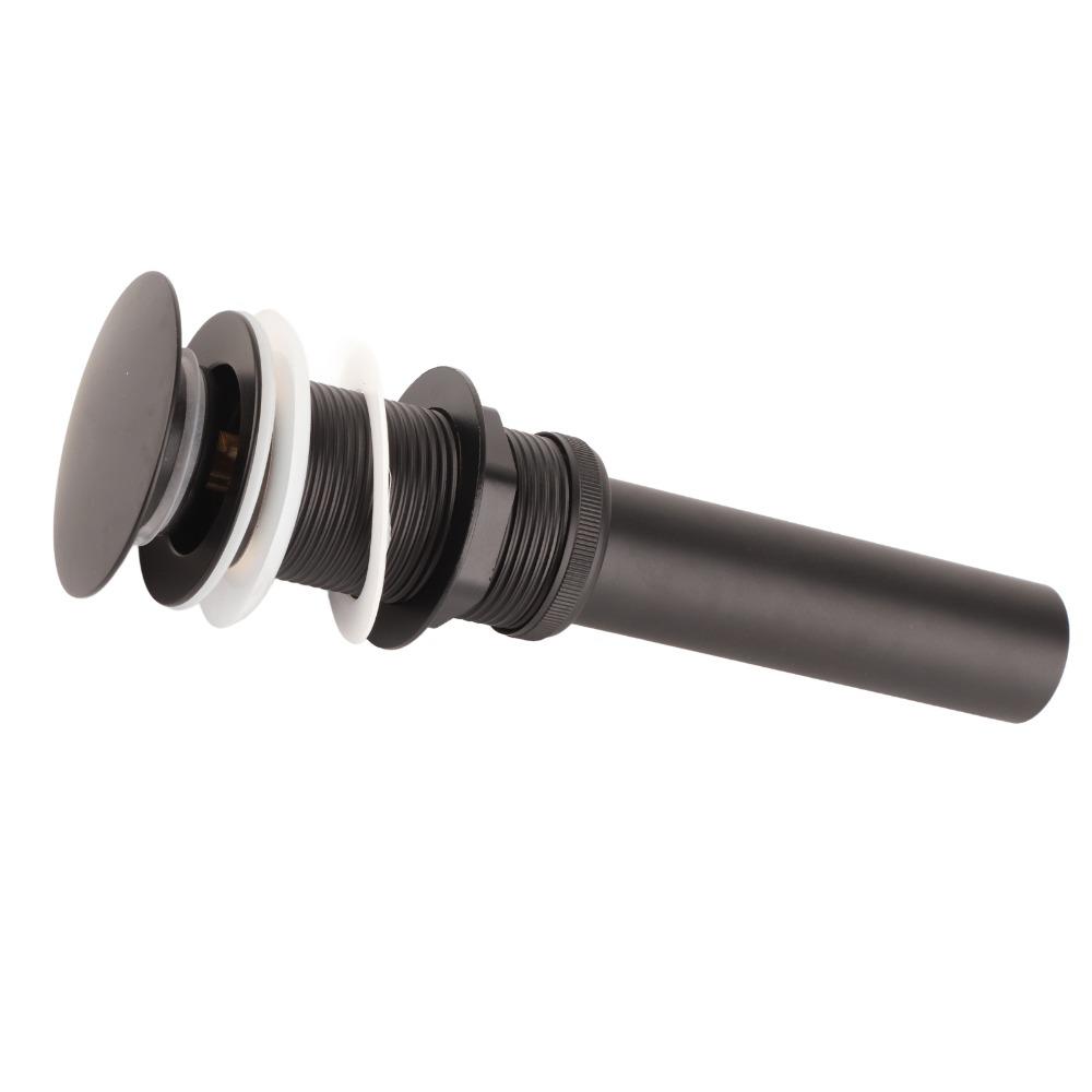 Stainless Steel Drain Stopper Matte Black Sink Stopper Easy Install Sink Drain Bathroom Sink