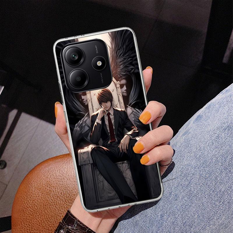 N-Note D-Death Yagami Light Phone Case For Xiaomi Redmi Note 15 14 13 12S 12 11 Pro Plus 14S 11S 11E 10 10S 11T 5G Personalized