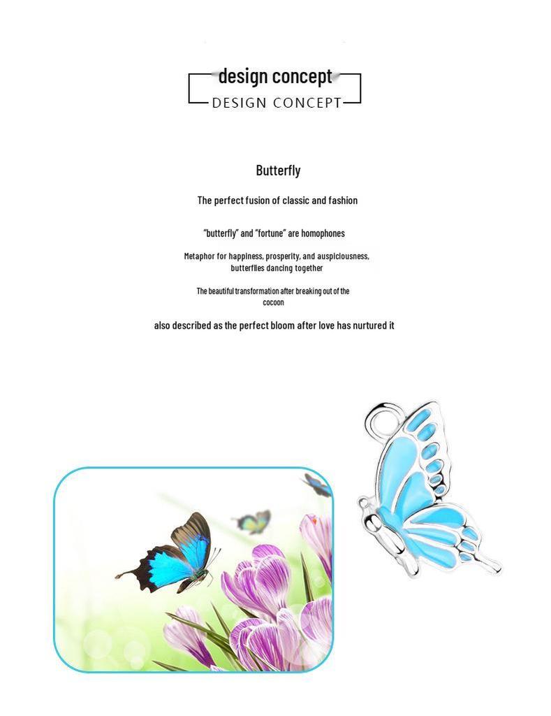 Магнитный набор ожерелий с бабочками - BFF Украшения для лучших друзей