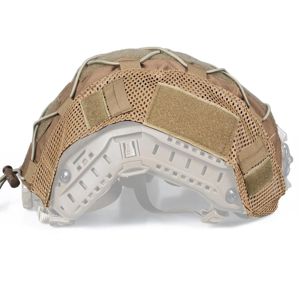 Тактический чехол для шлема с эластичным шнуром для шлема FAST Airsoft Paintball Wargame Gear CS MH PJ BJ Helmets Cover 15 цветов