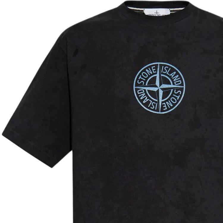 STONE ISLAND Мужская футболка с коротким рукавом и круглым вырезом с логотипом-буквой K2S152100021S0235-V0029