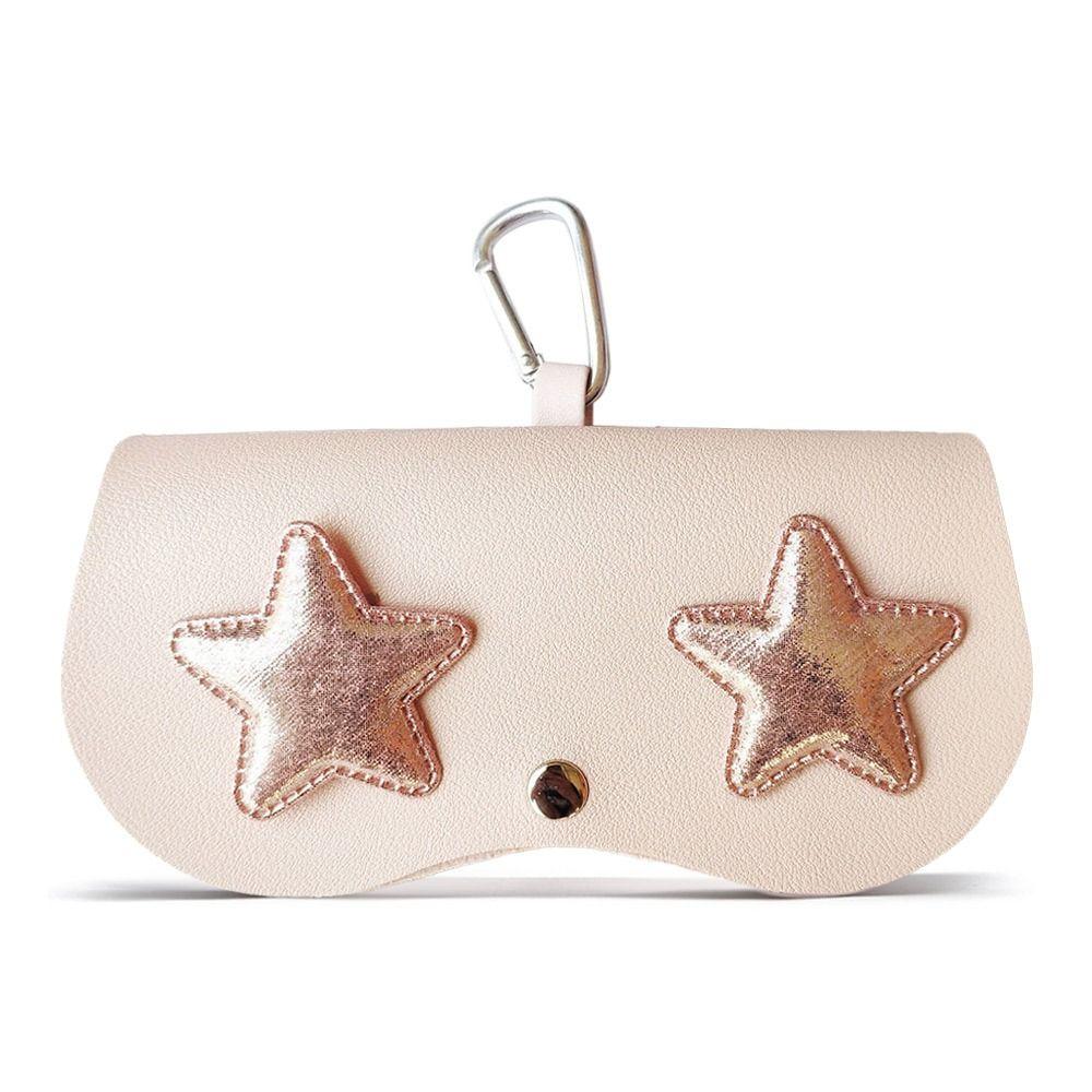 INS Cartoon Women Portable Sun Eye Glasses Box PU Leather Eyes Case Sunglasses Cute Protection Bags