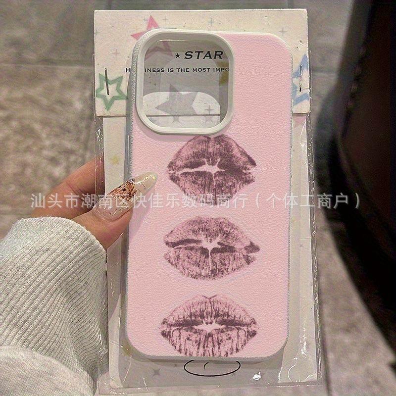 Полный красных губ для Apple iPhone 11/12/13/14/15/16/17 PROMAX персонализированный чехол для телефона
