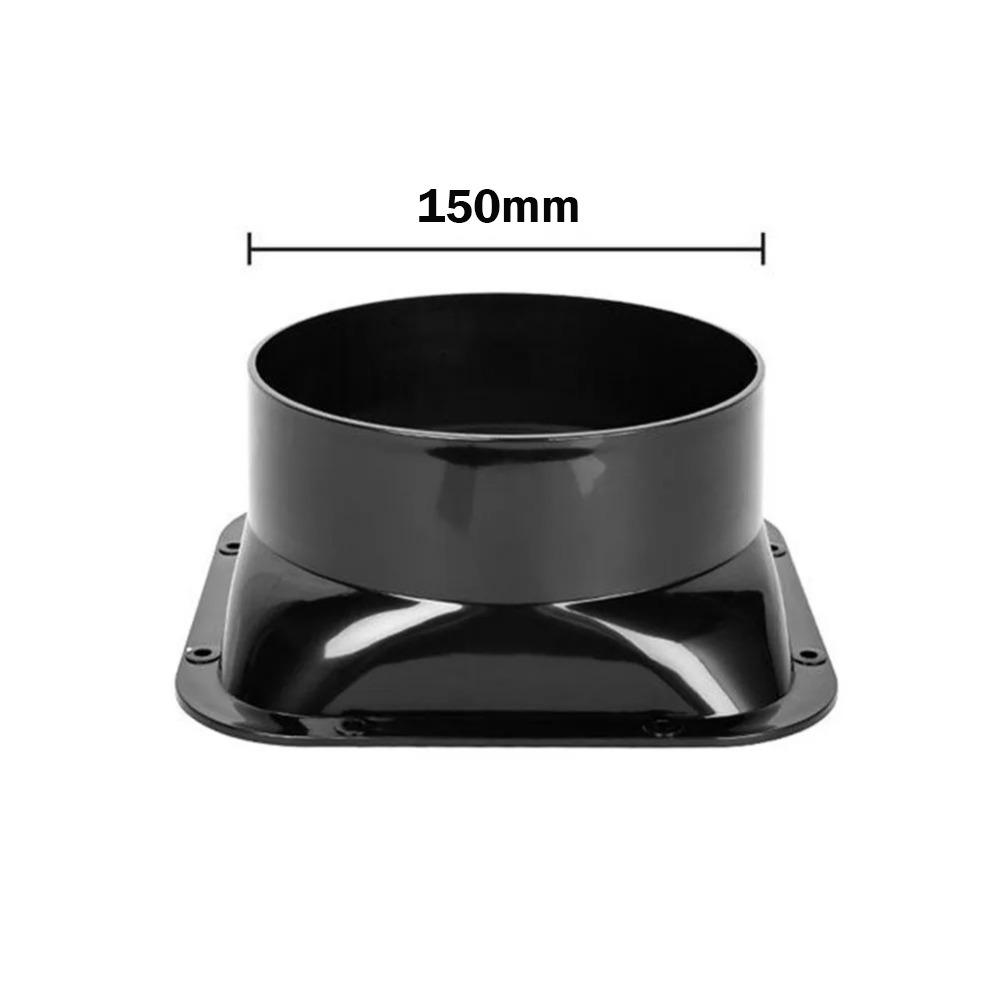 Black Ventilation Pipe Joint ABS Exhaust Pipe Connector Air Ducting Connection  Kitchen