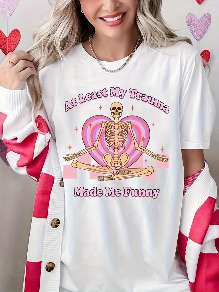 Vibrant Geometric T-Shirt Aesthetic Crew Neck Casual Short Sleeve T-Shirt Summer Women's Clothing Fashion Simple Short Sleeve