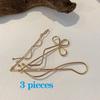 Elegant Sweet Barrettes Hair Side Clip Women Bobby Pin Zinc Zinc Alloy Hairpin Flower Hair Clips Wave