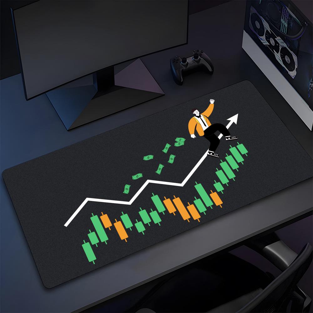 Stock Market Candle Chart Mouse Pad High Quality Natural Rubber Mouse Pad The Most Professional Washable Laptop Mouse Pad