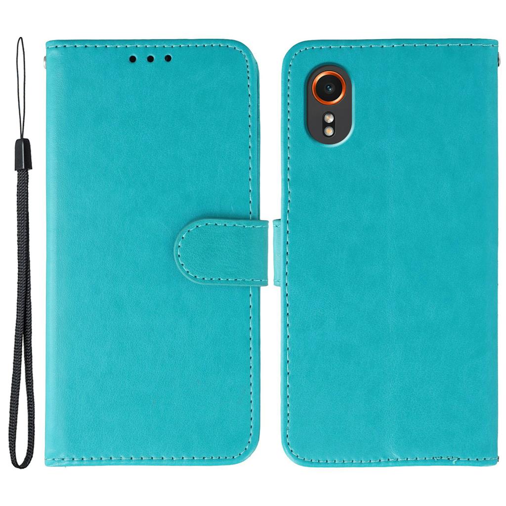 For Samsung Galaxy Xcover7 Cases PU Leather Flip Wallet Phone Cover with Strap