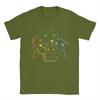 Men TShirts PPokemon Pikachu Charmander Bulbasaur Squirtle Kanto Circle Cotton Tees T Shirts Round Collar Clothing New Arrival
