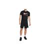 Logo Graphic Ribbed Crew Neck T-Shirt Men Tops Black FJ2359-010