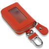 Negs-S Smart Key Case with Window, Anti-Slip Cushion, Key Case, Smart Key Compatible, Car, Leather, Orange