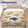 All Over animals Pattern Bedding uilt Set uilt Cover Pillowcase Home Decoration Birthday Gift (1 * duvet cover + 2 * pillowcase without core)